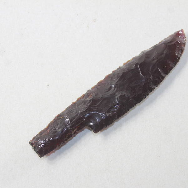 1 Glass Ornamental Knife Blade  #9730  Mountain Man Knife