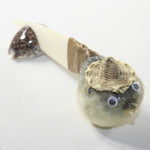 Puffer Fish Handle Bone Blade Ornamental Knife #273-2 Mountain Man Knife