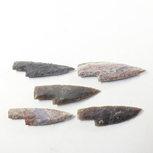 5 Stone Ornamental Knife Blades  #113-2  Mountain Man Knife