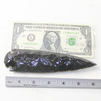 1 Obsidian Ornamental Spearhead  #663-2  Arrowheads