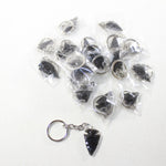 20 Obsidian Arrowhead Key Rings #6839  Keychain Tassel Bag Tag