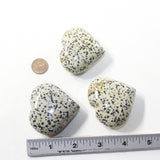 3 Dalmatian  Hearts Combined Weight of  266 Grams #403-1 Gemstone Hearts