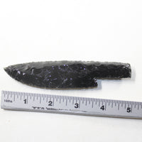 1 Obsidian Ornamental Knife Blade  #1342  Mountain Man Knife