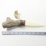 Grapevine Wood Handle Bone Blade Ornamental Knife #3941 Mountain Man Knife