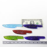 5 Glass Ornamental Knife Blades  #7035