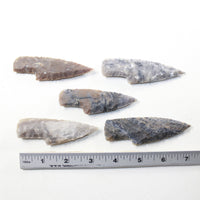5 Small Stone Ornamental Knife Blades  #113-1  Mountain Man Knife