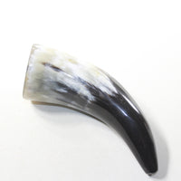 1 Small Polished Cow Horn #363-2 Natural Colored