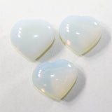 3 Opalite Hearts Combined Weight of  233 Grams #1641 Gemstone Hearts