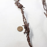 1 Leather Barbed Wire Necklace Antique Brown Colored   #9730