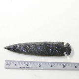 1 Obsidian Ornamental Spearhead  #4839  Arrowheads