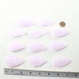 10 Pink Glass Ornamental Arrowheads  #8335  Arrowhead