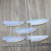 5 Opalite Ornamental Knife Blades  #1842 Mountain Man Knife