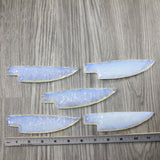 5 Opalite Ornamental Knife Blades  #1842 Mountain Man Knife