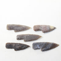 5 Small Stone Ornamental Knife Blades  #4430  Mountain Man Knife