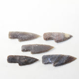 5 Small Stone Ornamental Knife Blades  #4430  Mountain Man Knife