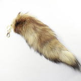 Red Fox Tail Keyring #903-2  Taxidermy Keychain Tassel Bag Tag
