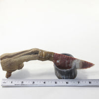Grapevine Wood Handle Stone Blade Ornamental Knife #31630 Mountain Man Knife