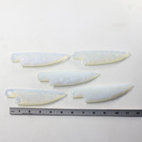 5 Opalite Ornamental Knife Blades  #933-1