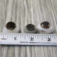 3 Agate Eyes   #1842 Naturally Formed