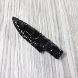 1 Obsidian Ornamental Knife Blade  #1054    Mountain Man Knife