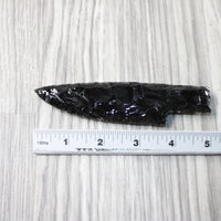 1 Obsidian Ornamental Knife Blade  #1054    Mountain Man Knife