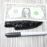 1 Obsidian Ornamental Knife Blade  #1054    Mountain Man Knife