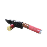 Shotgun Shell Handle Obsidian Blade Ornamental Knife #9054  Mountain Man Knife