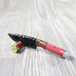 Shotgun Shell Handle Obsidian Blade Ornamental Knife #9054  Mountain Man Knife