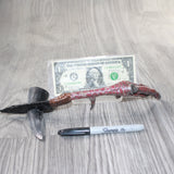 Turkey Foot Handle Obsidian Blade Ornamental Knife #9663  Mountain Man Knife