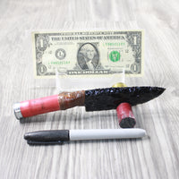 Shotgun Shell Handle Obsidian Blade Ornamental Knife #9054  Mountain Man Knife