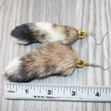 Bobcat Tail Earrings  #6763  Mountain Man Earrings