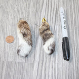 Bobcat Tail Earrings  #6763  Mountain Man Earrings