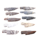 10 Stone Ornamental Knife Blades  #2155     Mountain Man Knife