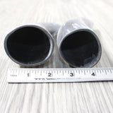 2 Small Raw Unfinished Cow Horns #1155    Natural Colored a