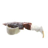 Beaver Jaw Handle Stone Blade Ornamental Knife #82955    Mountain Man Knife