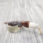 Beaver Jaw Handle Stone Blade Ornamental Knife #82955    Mountain Man Knife