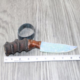 Impala Horn Handle Opalite Blade Ornamental Knife #9763     Mountain Man Knife