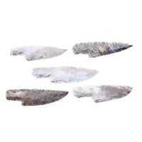 5 Stone Ornamental Knife Blades  #4155     Mountain Man Knife