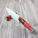 Shotgun Shell Handle Opalite Blade Ornamental Knife #7145 Mountain Man Knife