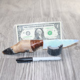 Deer Foot Handle Opalite Blade Ornamental Knife #0963     Mountain Man Knife