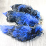 3 Fox Tail Key Rings #3655  Taxidermy Keychain Tassel Bag Tag