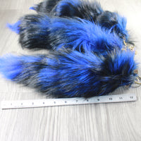 3 Fox Tail Key Rings #3655  Taxidermy Keychain Tassel Bag Tag