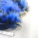 3 Fox Tail Key Rings #3655  Taxidermy Keychain Tassel Bag Tag