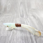 Deer Jaw Handle Opalite Blade Ornamental Knife #0655    Mountain Man Knife