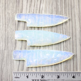 3 Small Opalite Ornamental Knife Blades  #3855   Mountain Man Knife