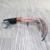 Turkey Foot Handle Obsidian Blade Ornamental Knife #1063  Mountain Man Knife