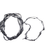 5 Leather Barbed Wire Necklaces Antique Black Colored   #5955