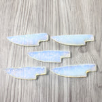 5 Small Opalite Ornamental Knife Blades  #3955    Mountain Man Knife