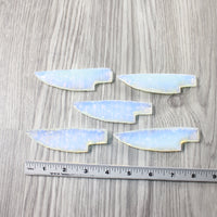 5 Small Opalite Ornamental Knife Blades  #3955    Mountain Man Knife