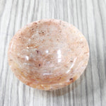 1  Rhodonite Gemstone Trinket Bowl  3 inch diameter #2955
